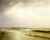 Seascape with Distant Lighthouse, Atlantic City, New Jersey - 威廉·特罗斯特·理查兹